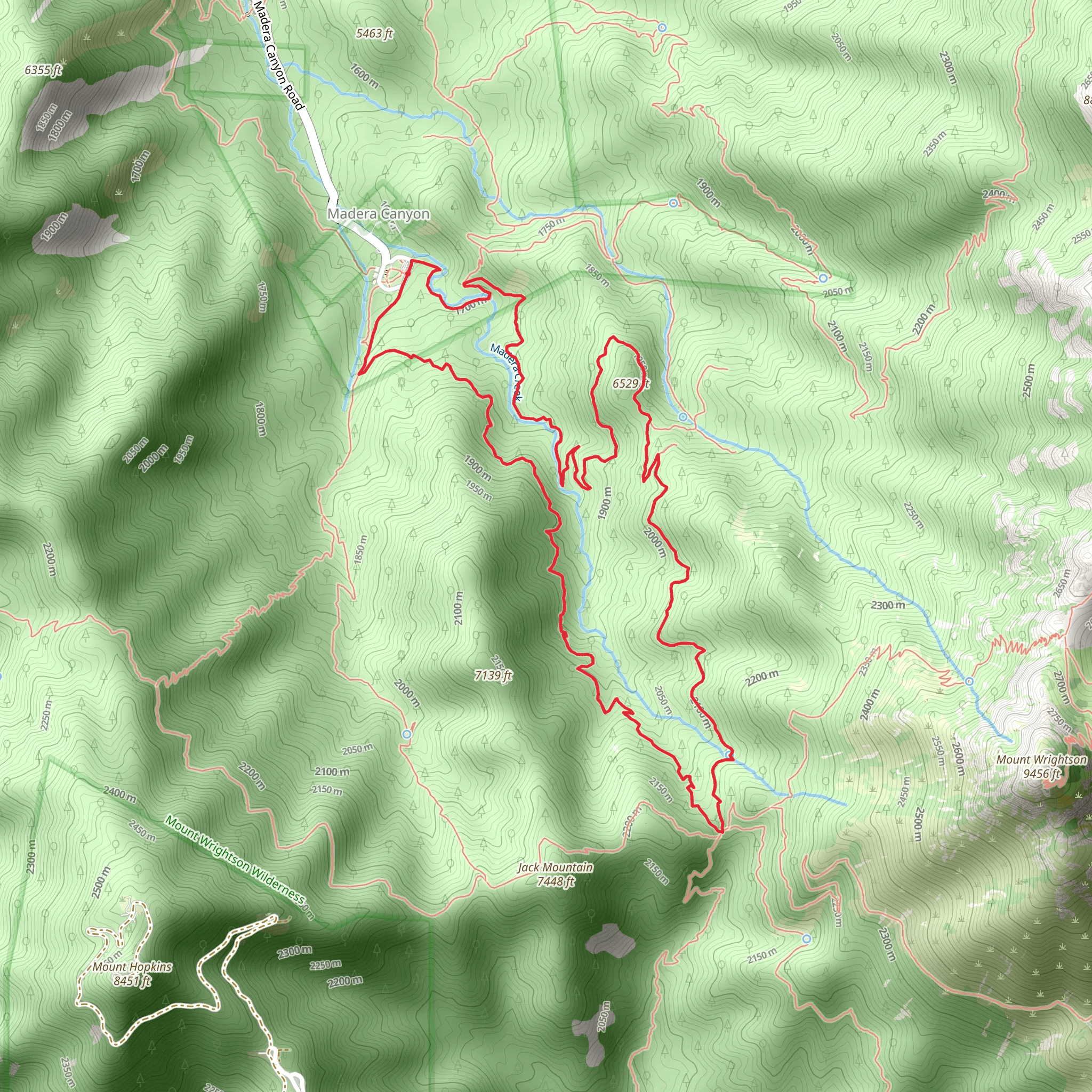 Super and Old Baldy Loop Trail mobile static map