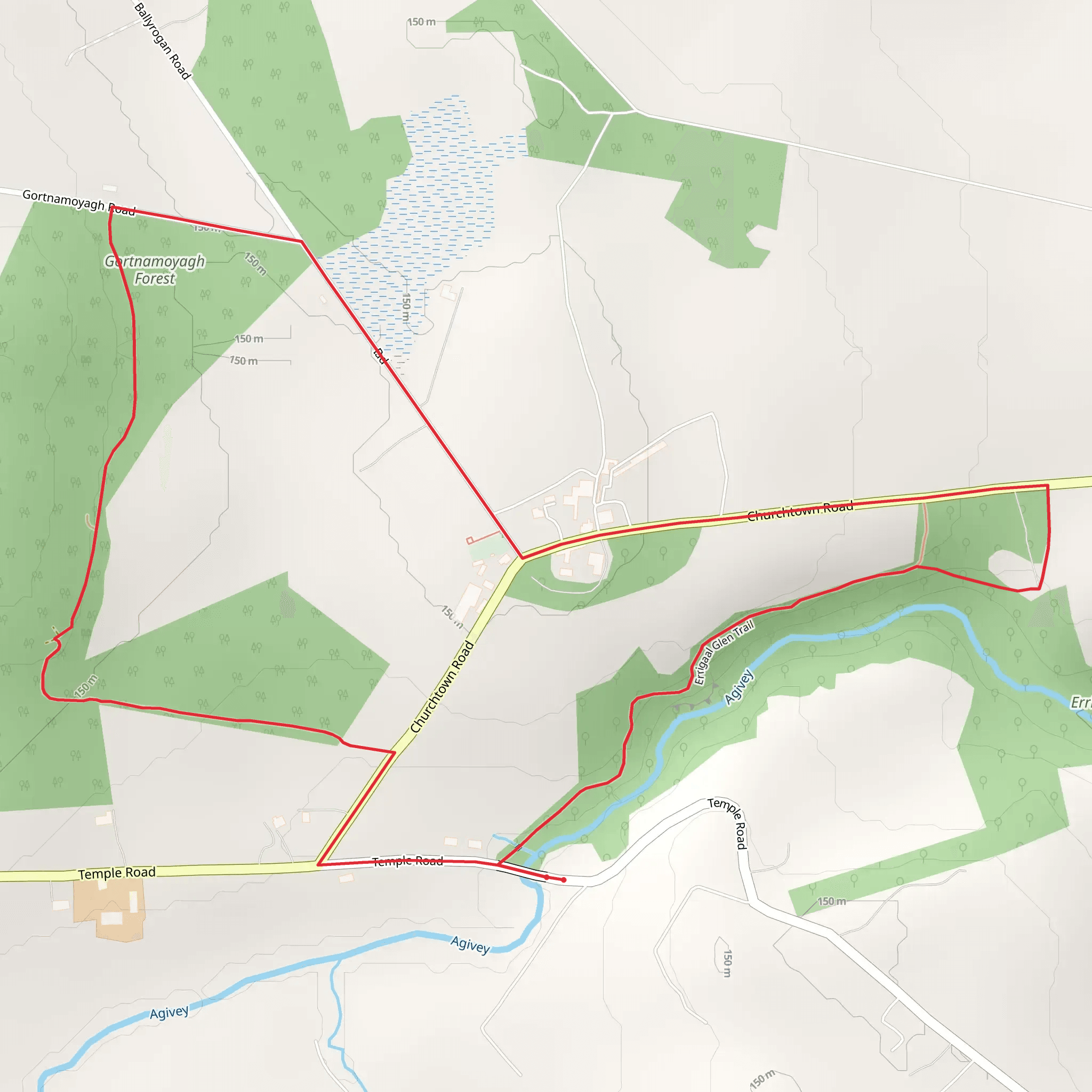 Errigal Glen Trail mobile static map