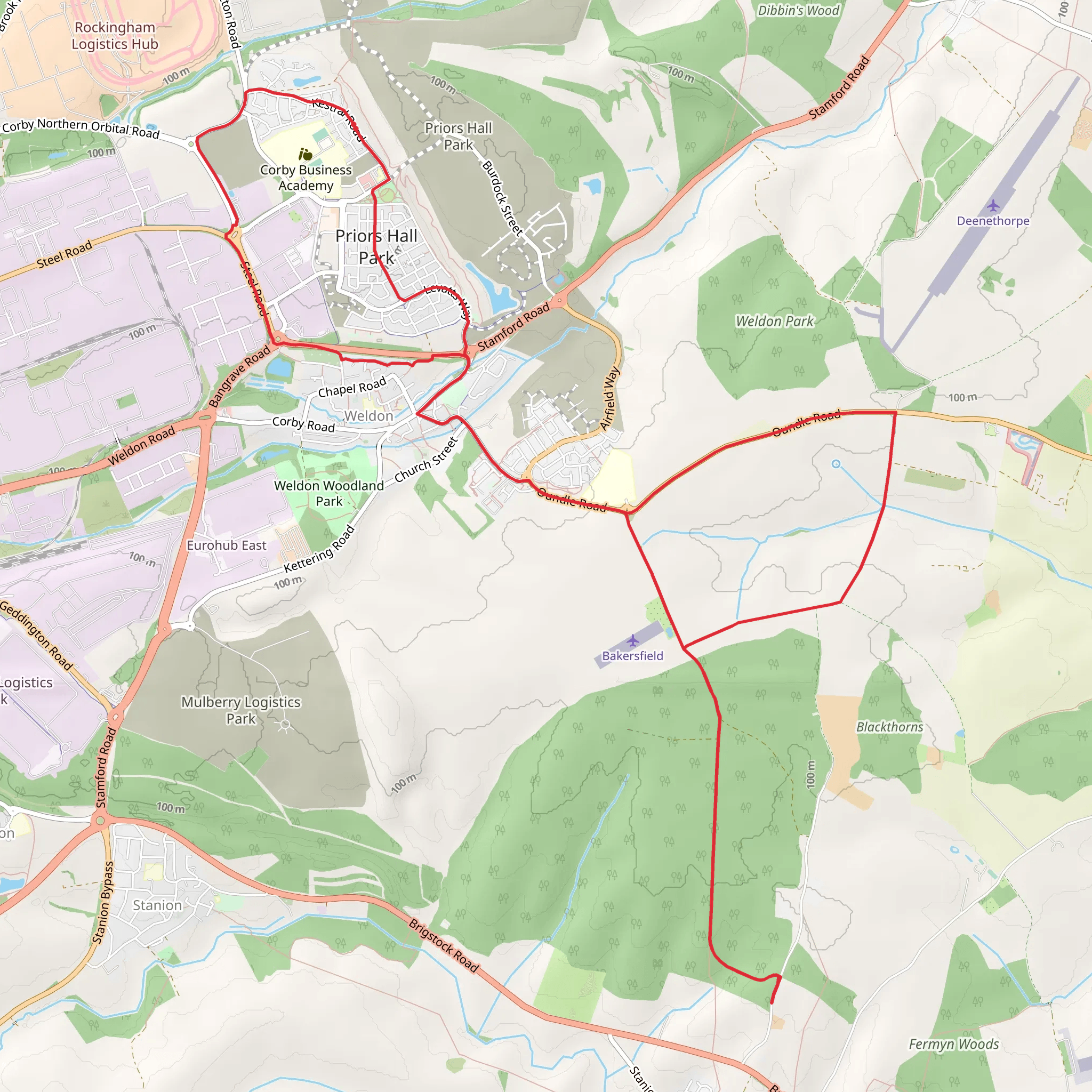 Weldon Loop mobile static map