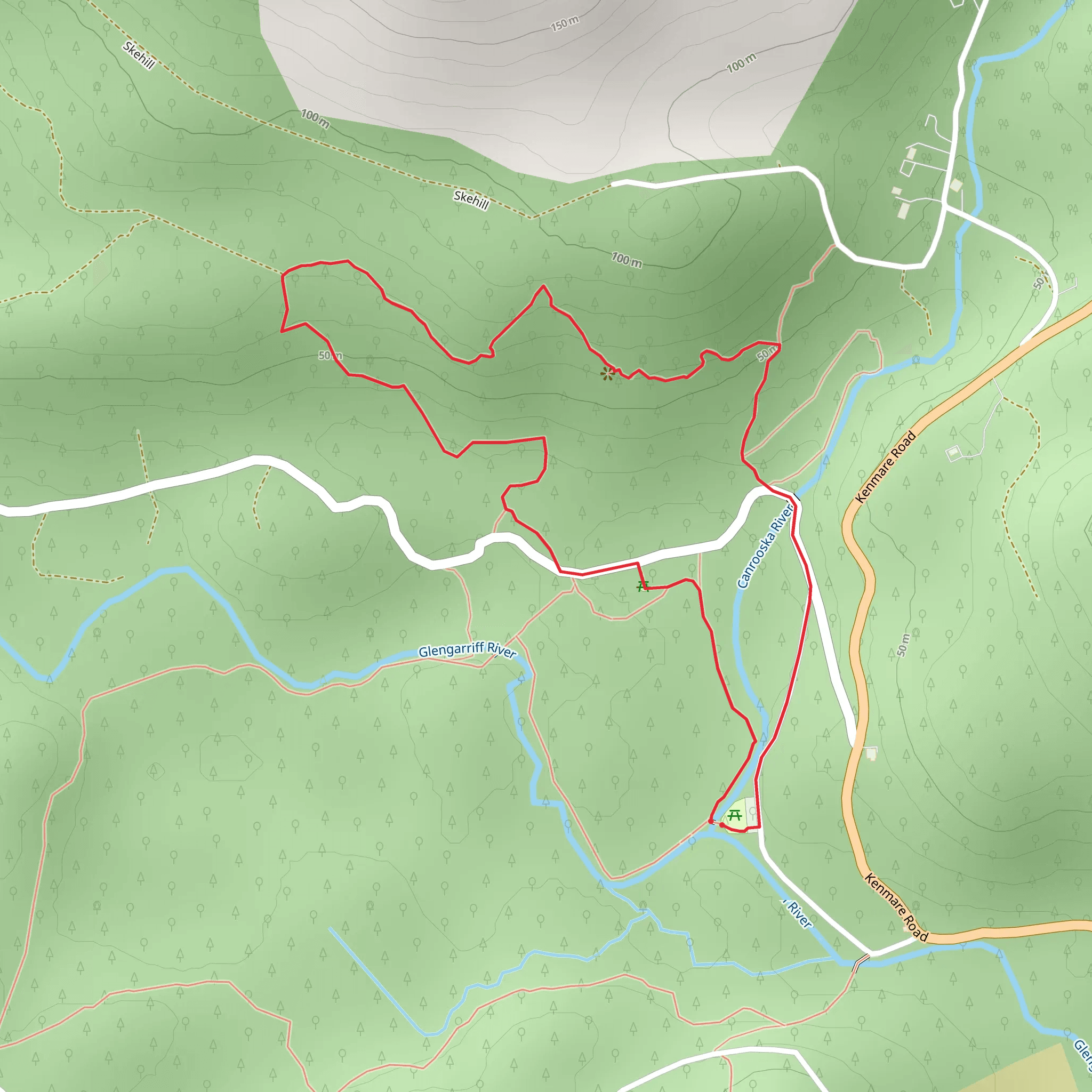 Glengarriff Nature Reserve - Esknamucky Walk mobile static map