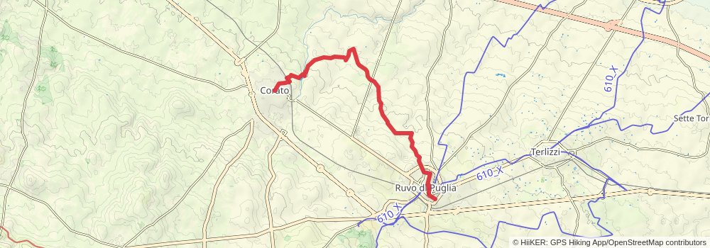 Via Francigena stage 147 Map