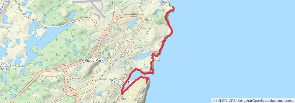 East Coast Trail stage 7 Map