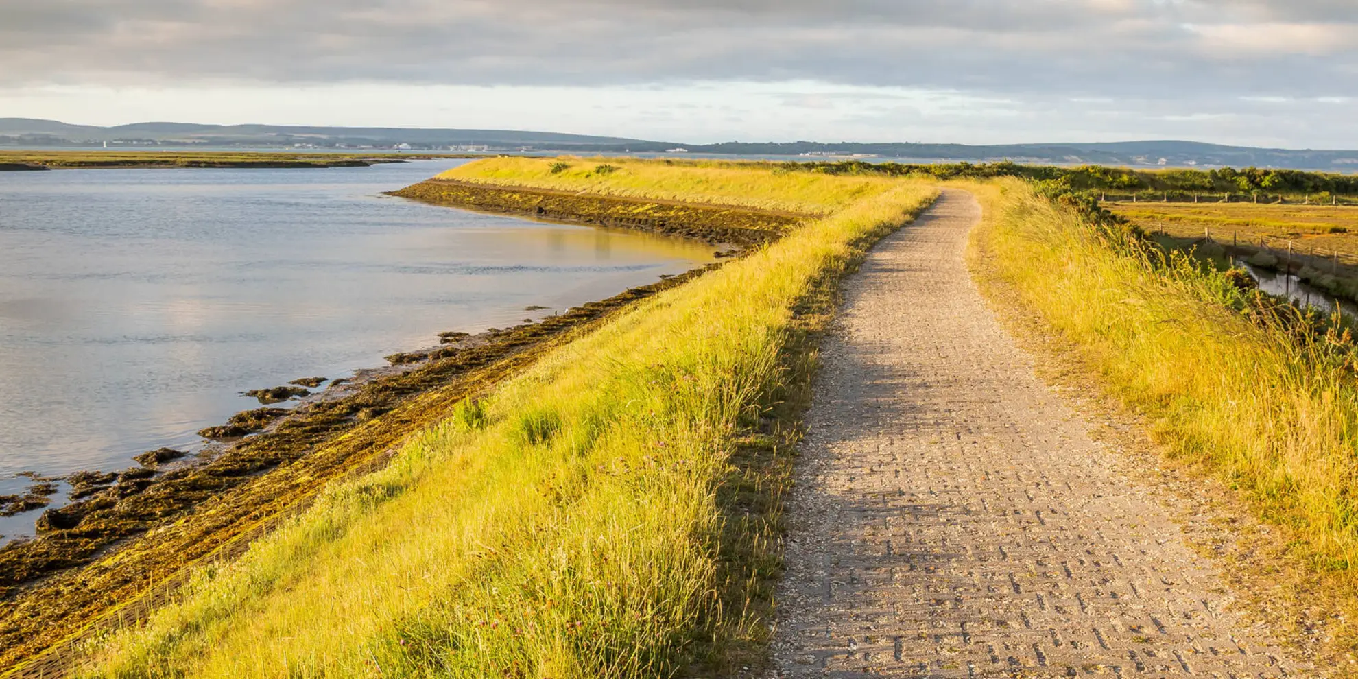 An image depicting the trail Lymington Marshes Trail and its surrounding area.