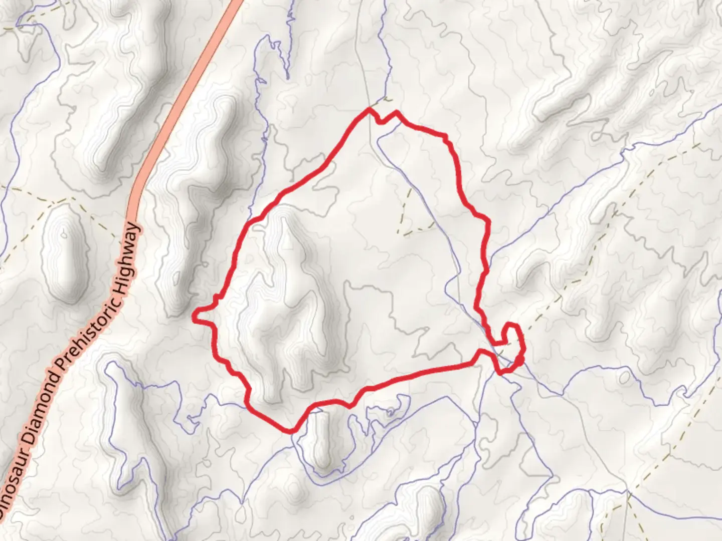 An image depicting the trail Got Milk Loop and its surrounding area.
