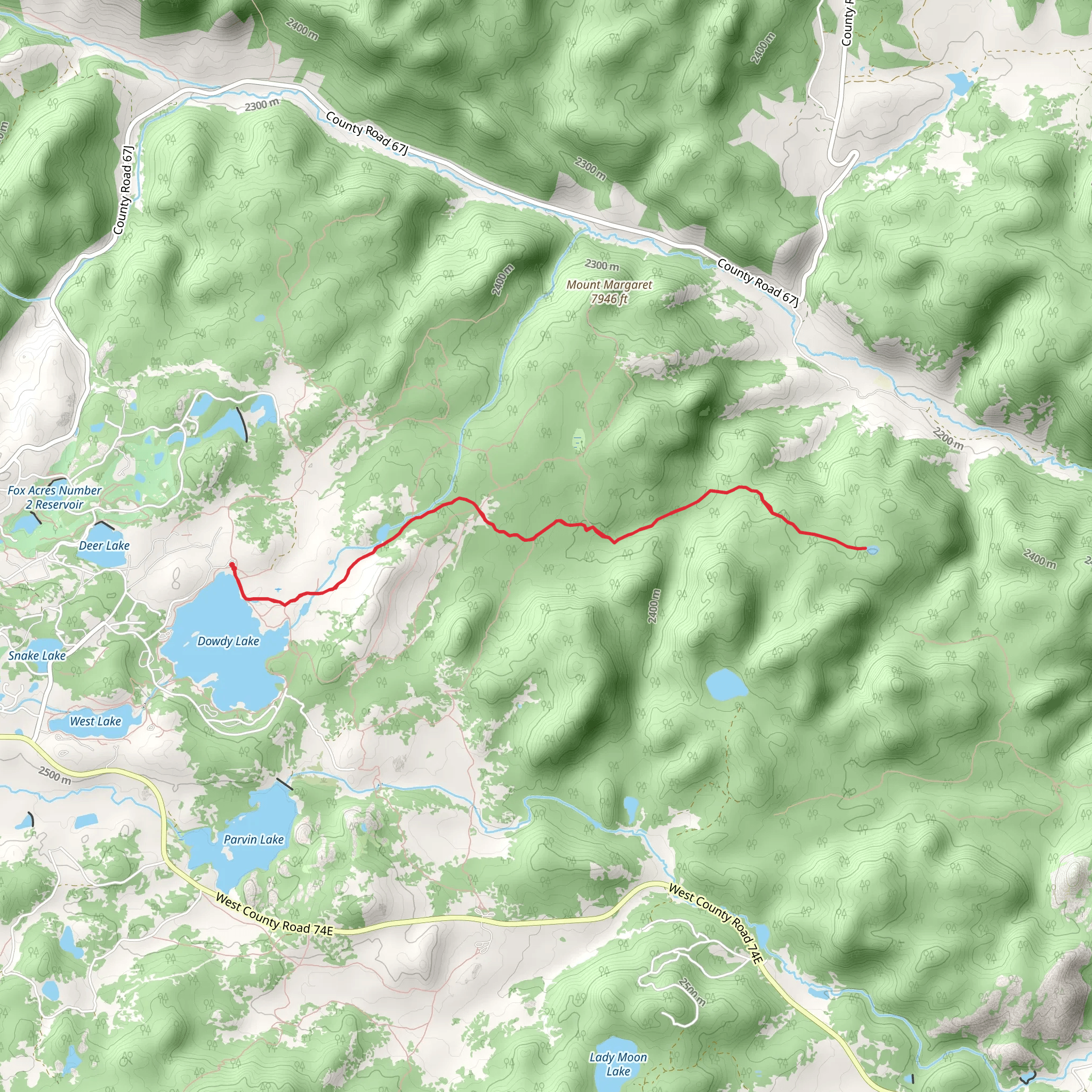 Frog Pond Trail mobile static map