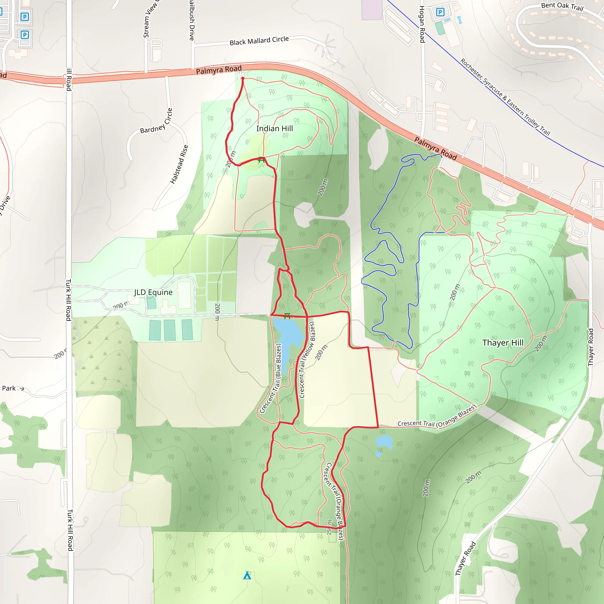 Palmyra Road - Branch Trail mobile static map