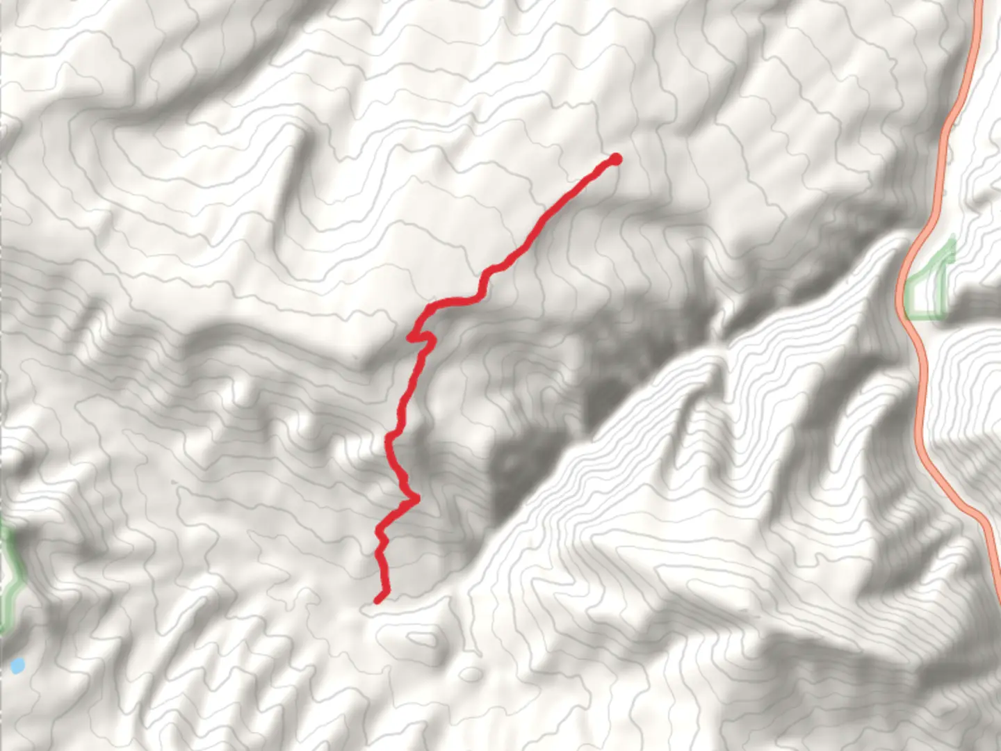 An image depicting the trail Blow Out Trail via Buck Ridge Trail and its surrounding area.