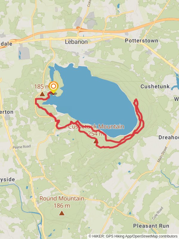 Round Valley Reservoir and Red Cushetunk Loop Trail