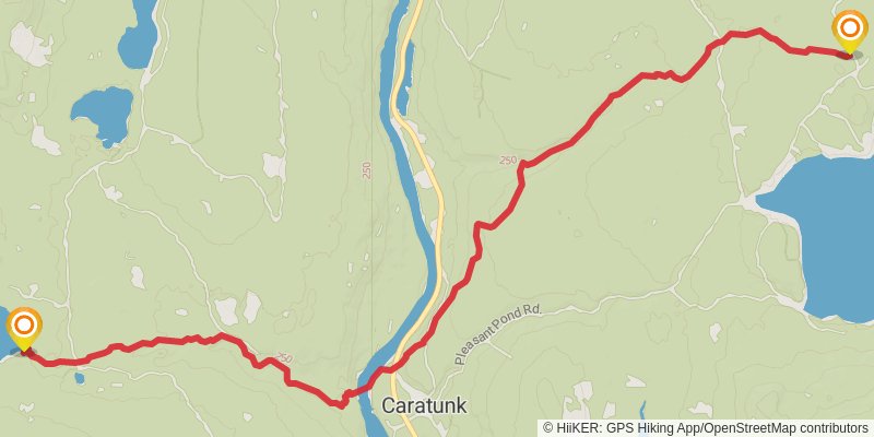 Appalachian Trail - Maine stage 13 Map
