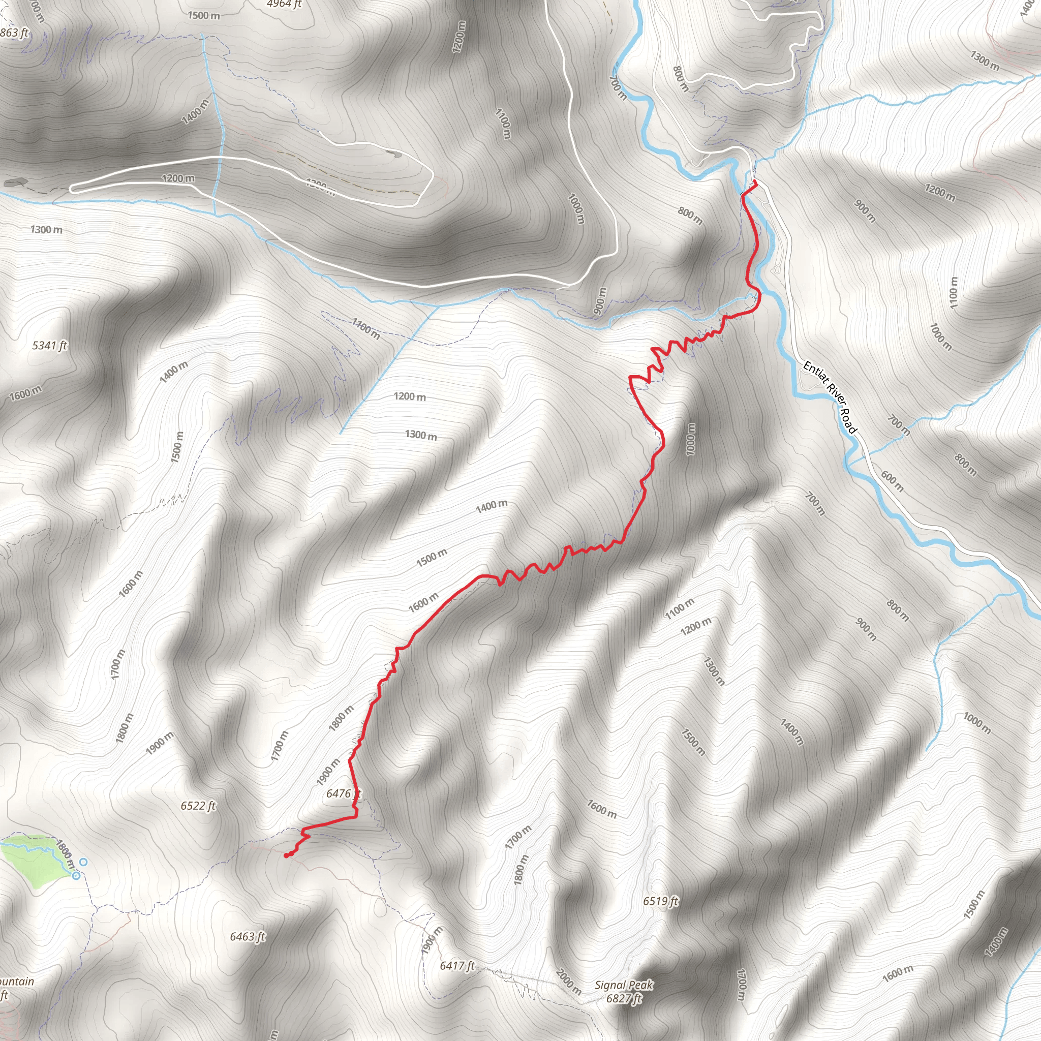 South Tommy Trail mobile static map