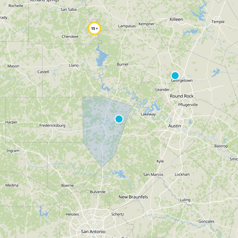 Blanco County Static Map