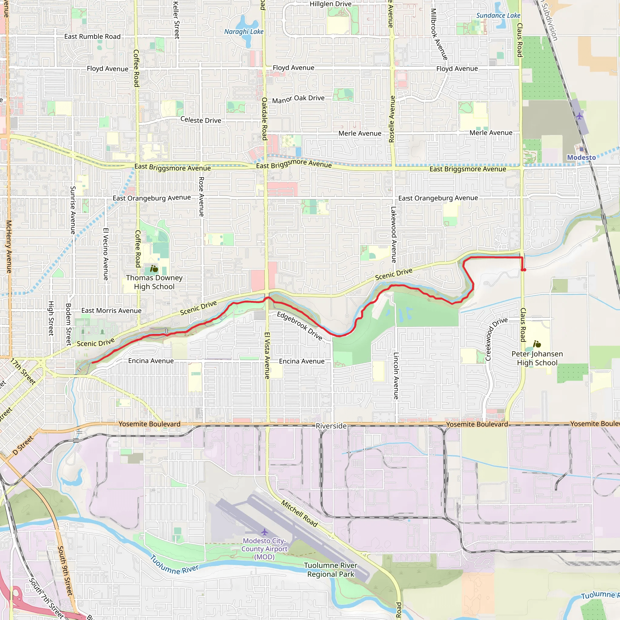 Dry Creek Walk mobile static map