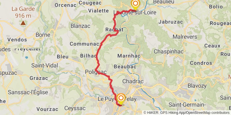 GR 3 - Vallee De La Loire stage 5 Map