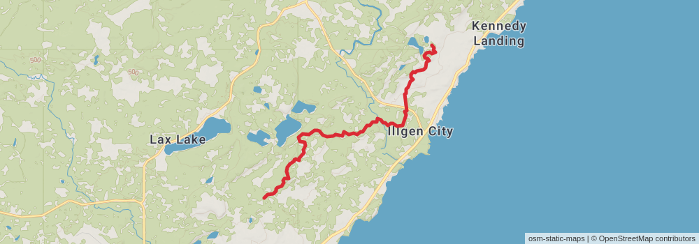 American Perimeter Trail - North Country Primary stage 152 Map