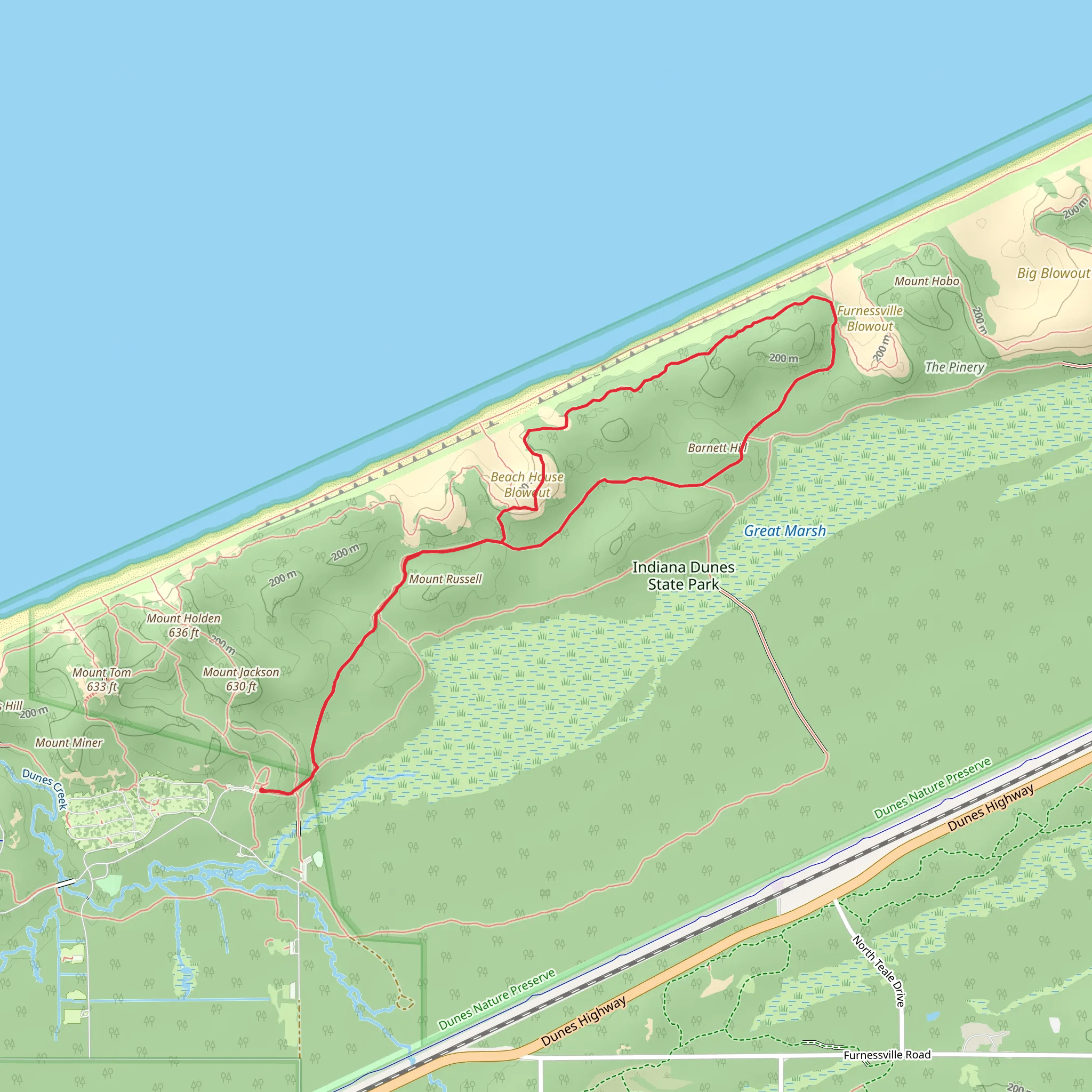 Barnett Hill Loop mobile static map
