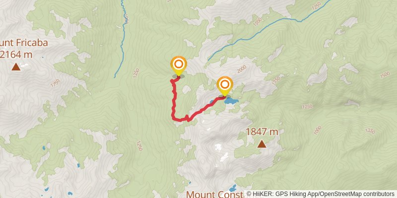 Dungeness - Marmot Pass Loop spur 1 Map