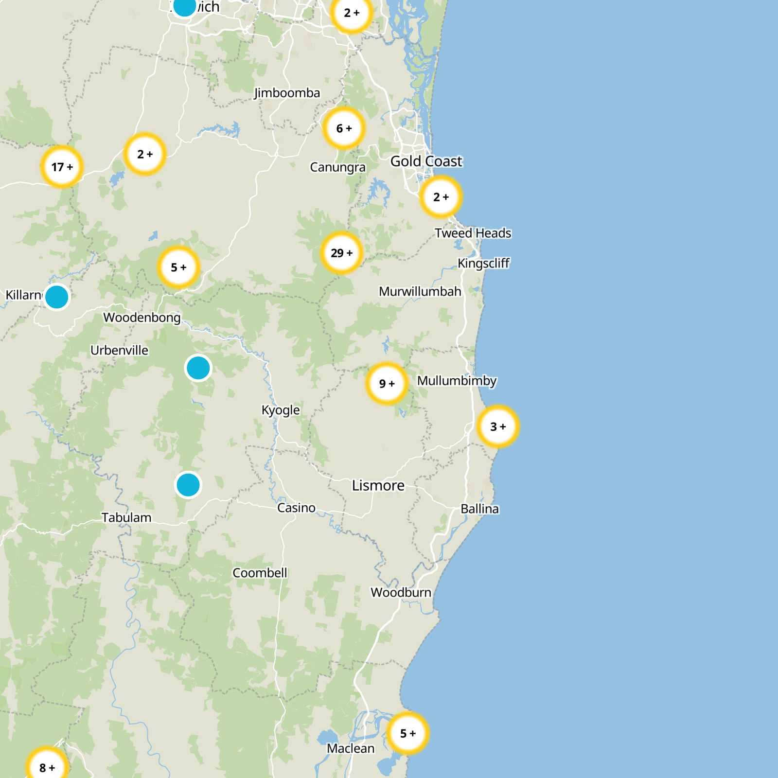 Lismore City Static Map