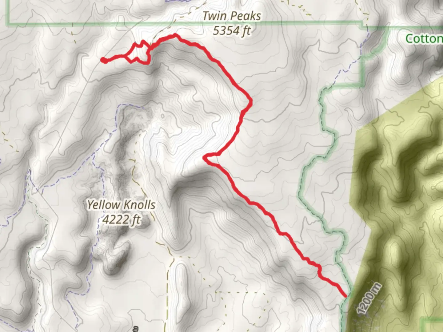 An image depicting the trail Broken Mesa Rim Trail and its surrounding area.