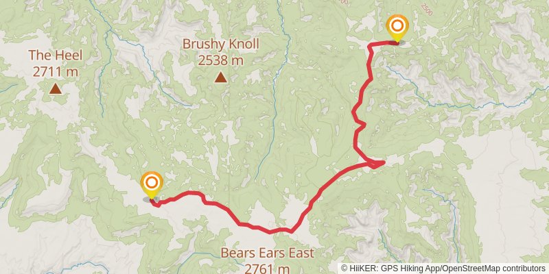 American Discovery Trail North Route stage 285 Map