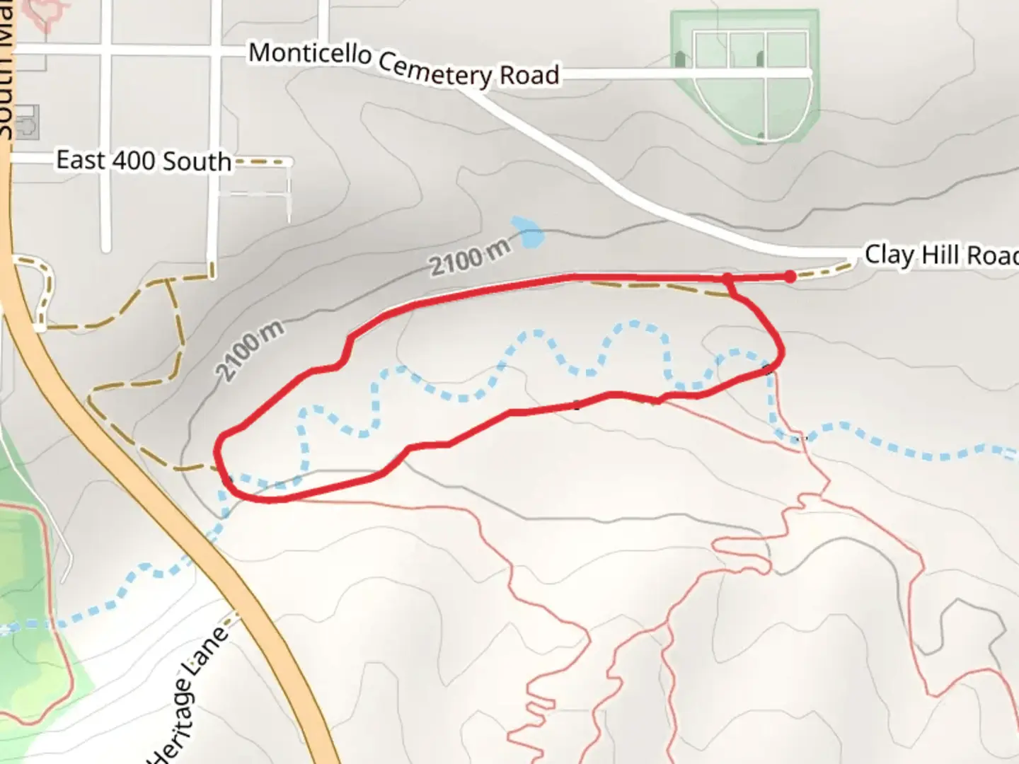 An image depicting the trail Montezuma Creek Loop and its surrounding area.