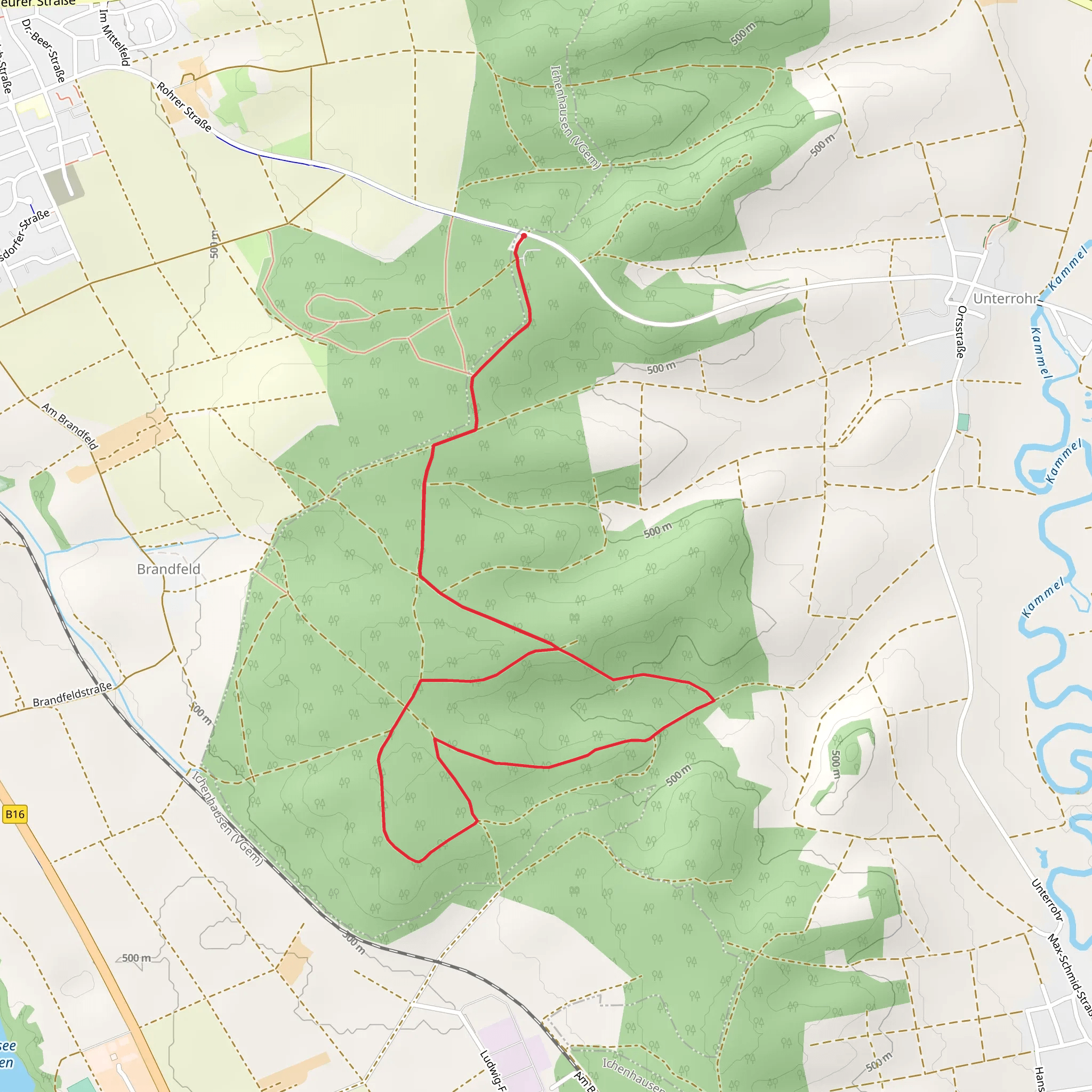 Tour 16 Rot mobile static map