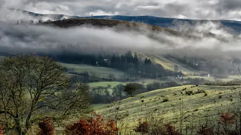 An image depicting the trail Southern Upland Way and its surrounding area.