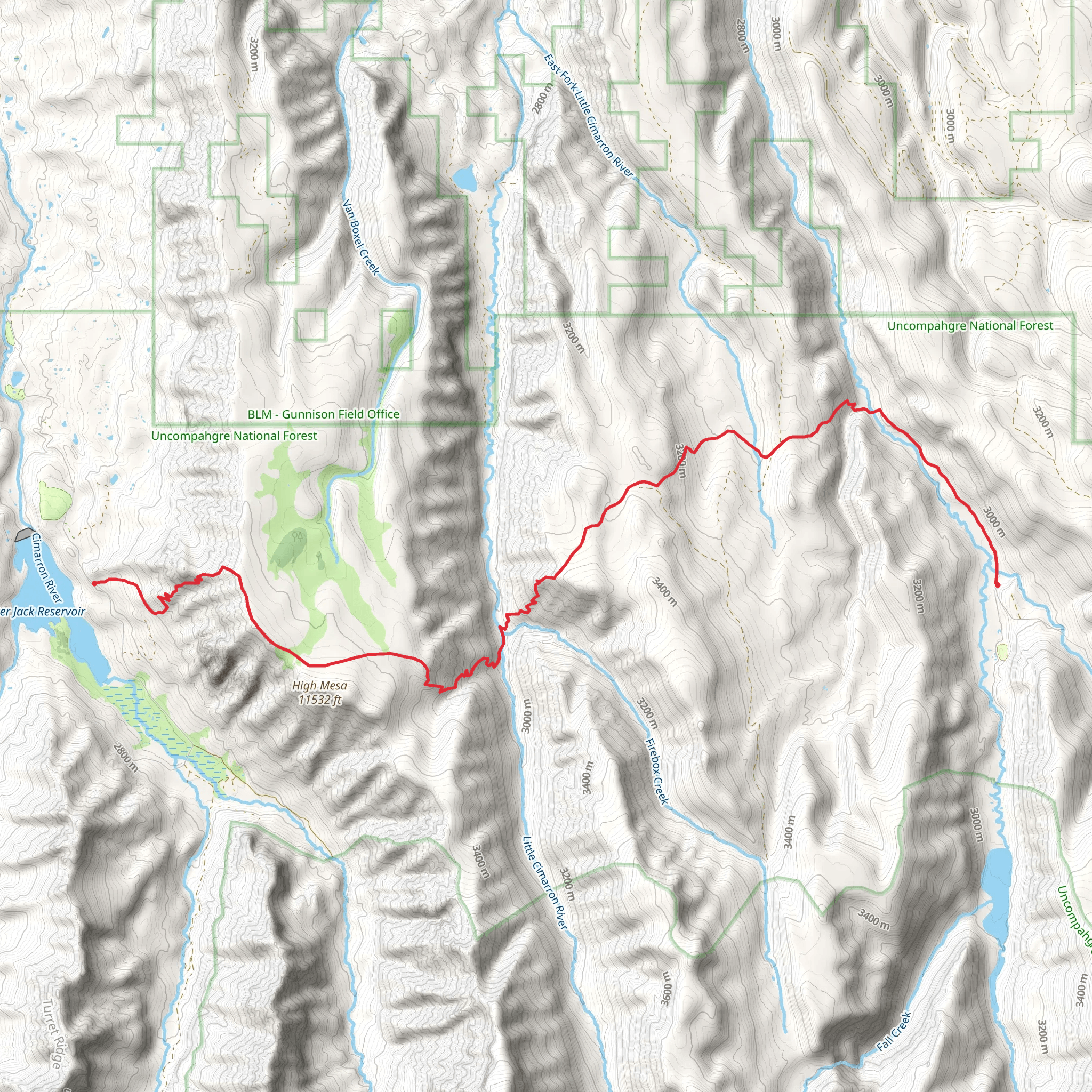 Alpine Trail mobile static map