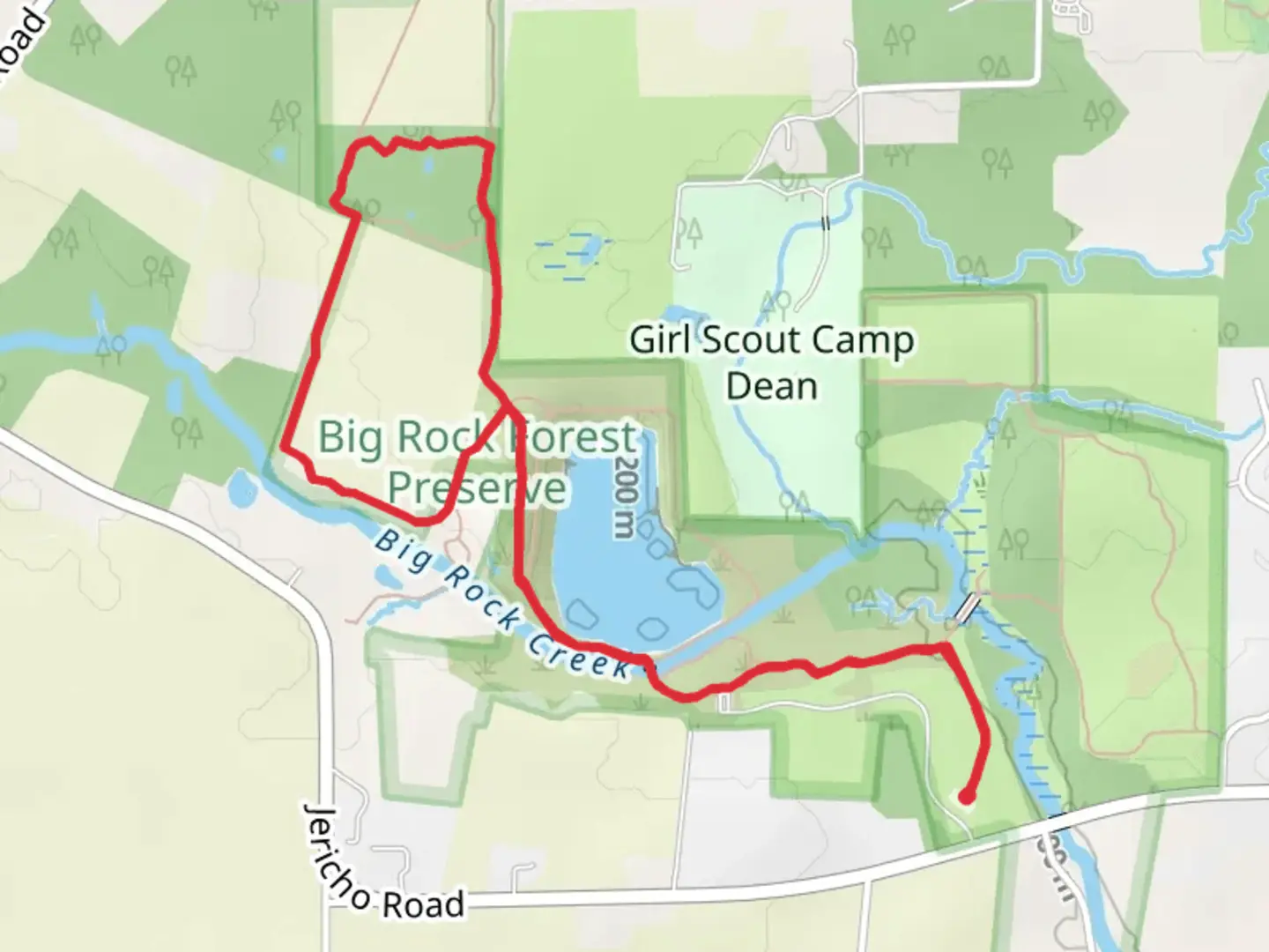 An image depicting the trail Siegler Lake, Campto Lake Trail and Northwestern Lot Line Trail and its surrounding area.