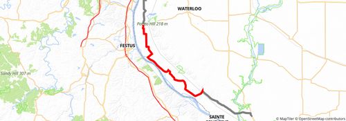 American Discovery Trail South Route stage 137 Map