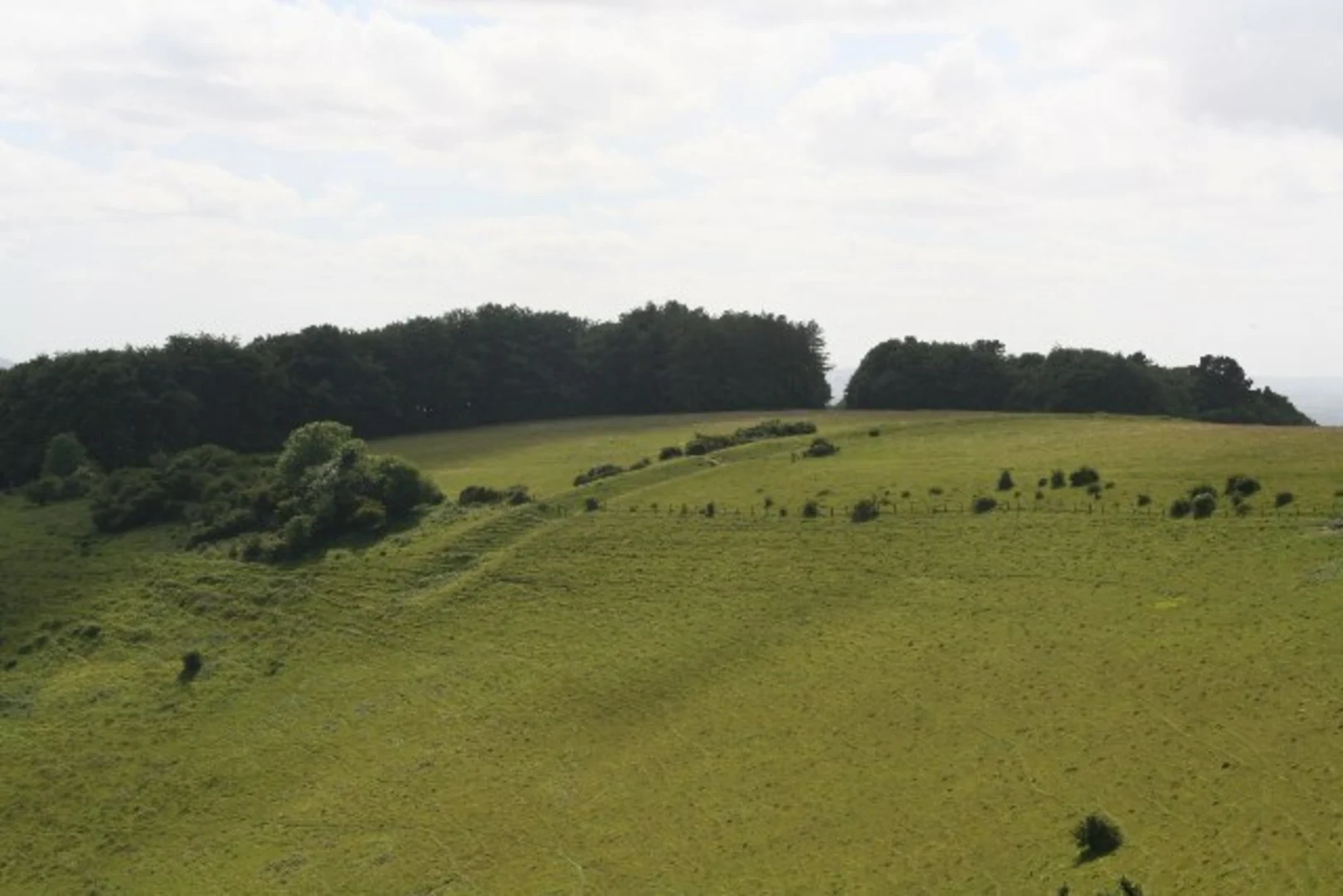 An image depicting the trail Fontmell and Melbury Downs Loop and its surrounding area.