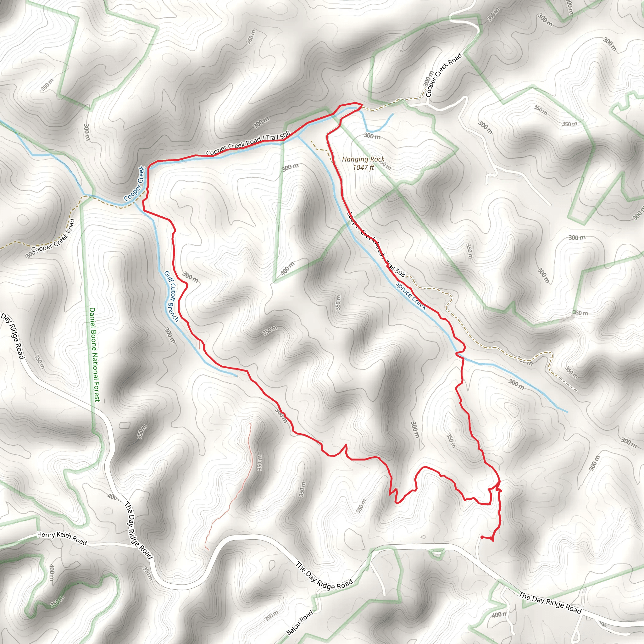 Spruce Creek and Gulf Cutoff Branch Loop mobile static map
