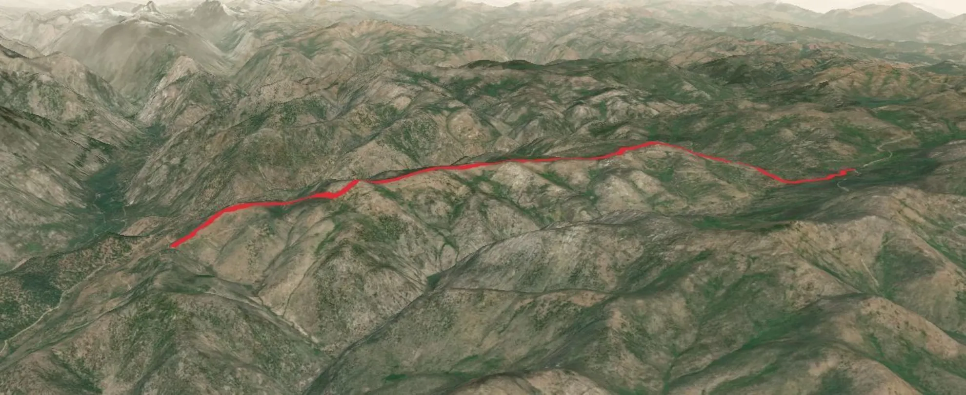 An image depicting the trail South Twentymile Trail and its surrounding area.