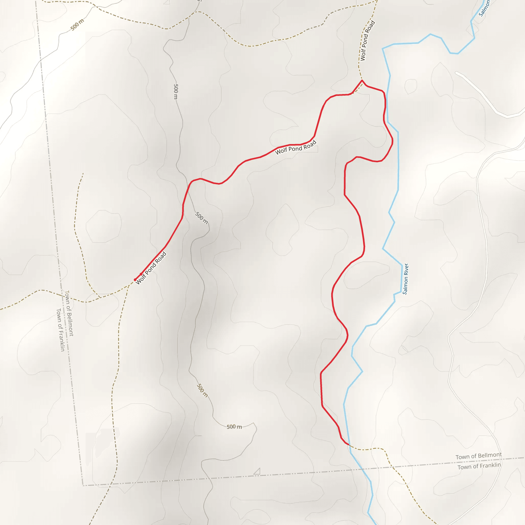 Salmon River Trail mobile static map