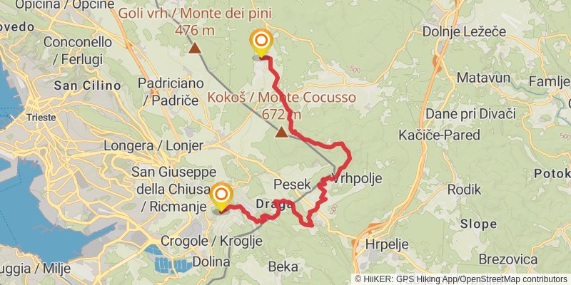 Alpe - Adria Trail stage 39 Map