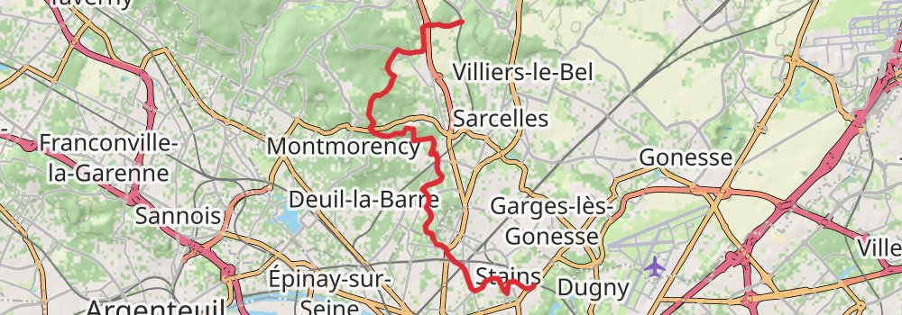 GR 655 Via Turonensis stage 17 Map