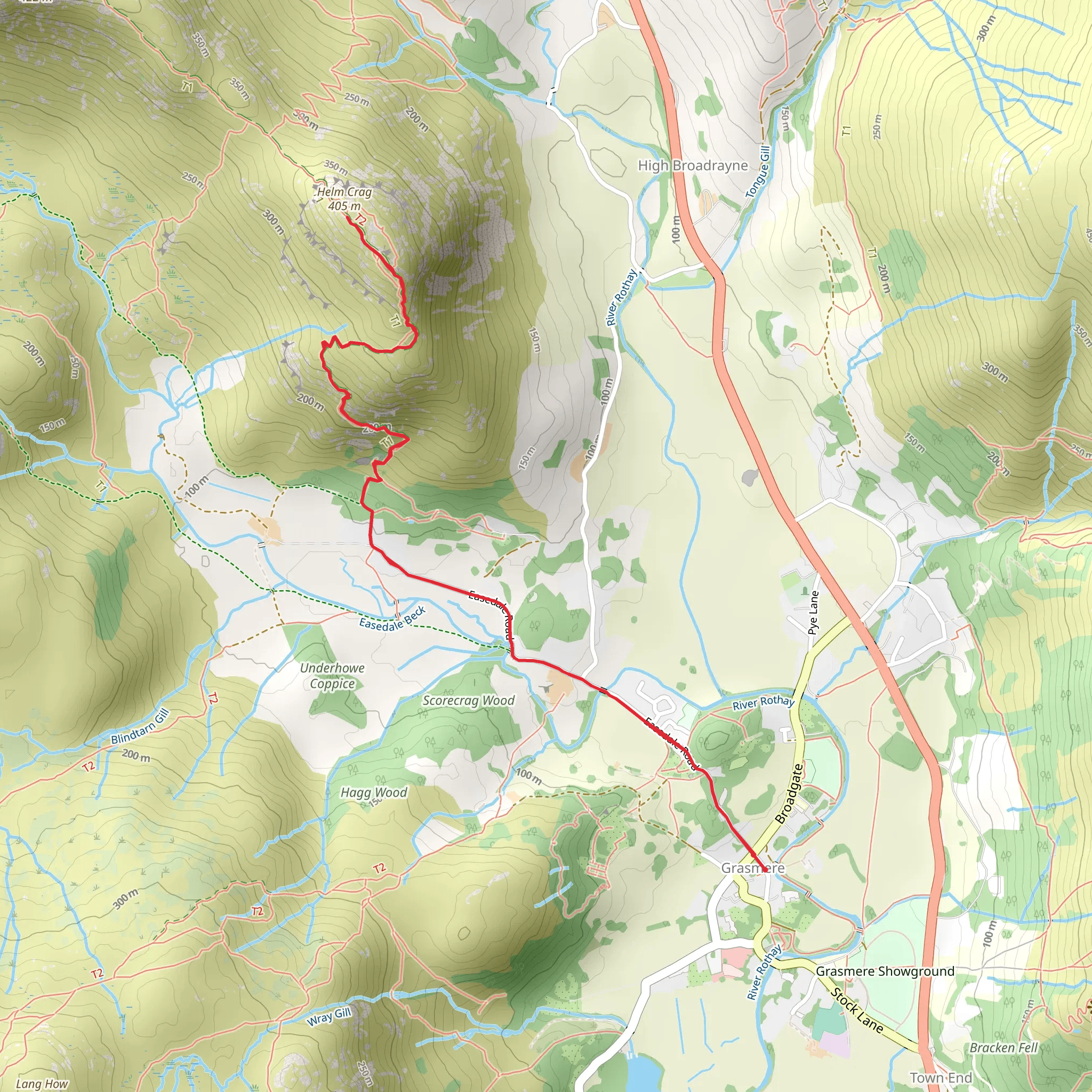 Helm Crag mobile static map