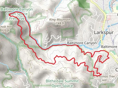 Piedmont, Down Falls Loop Trail