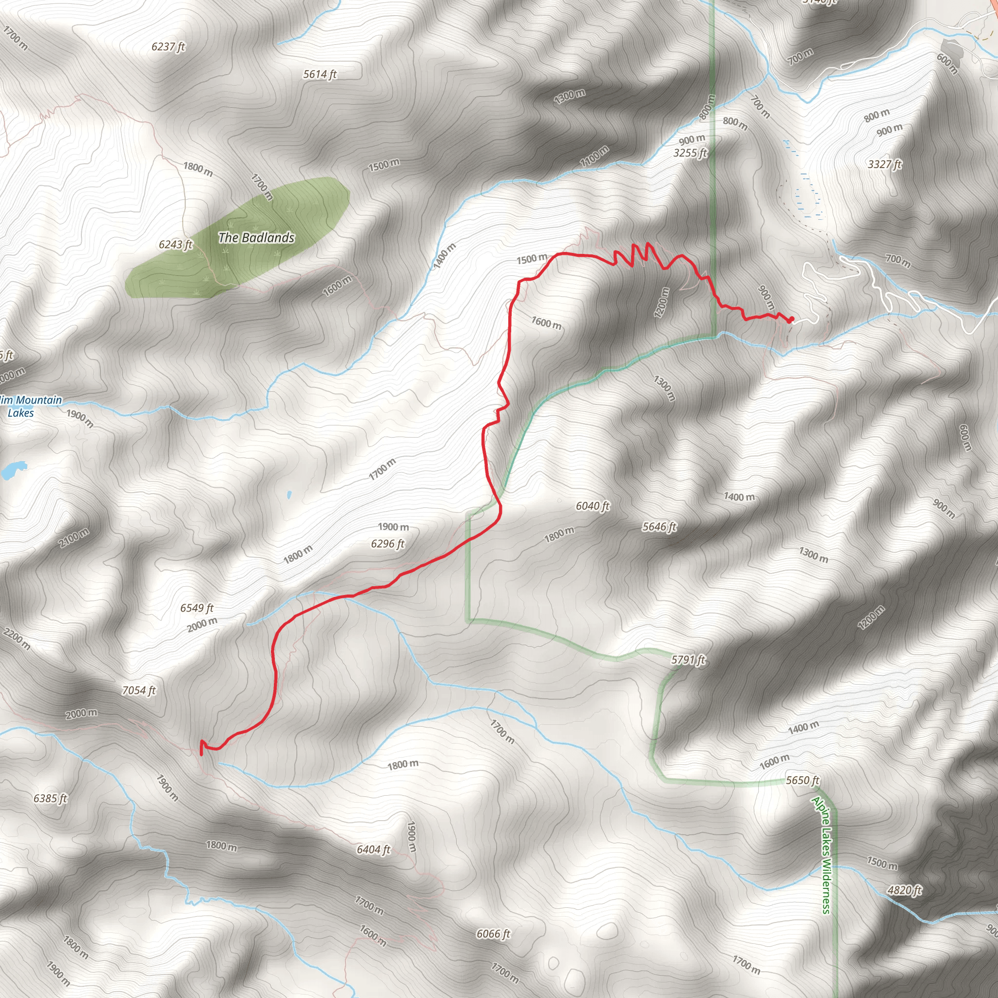 Hatchery Creek Trail mobile static map