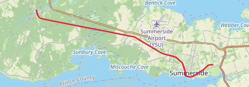 Confederation Trail stage 5 Map