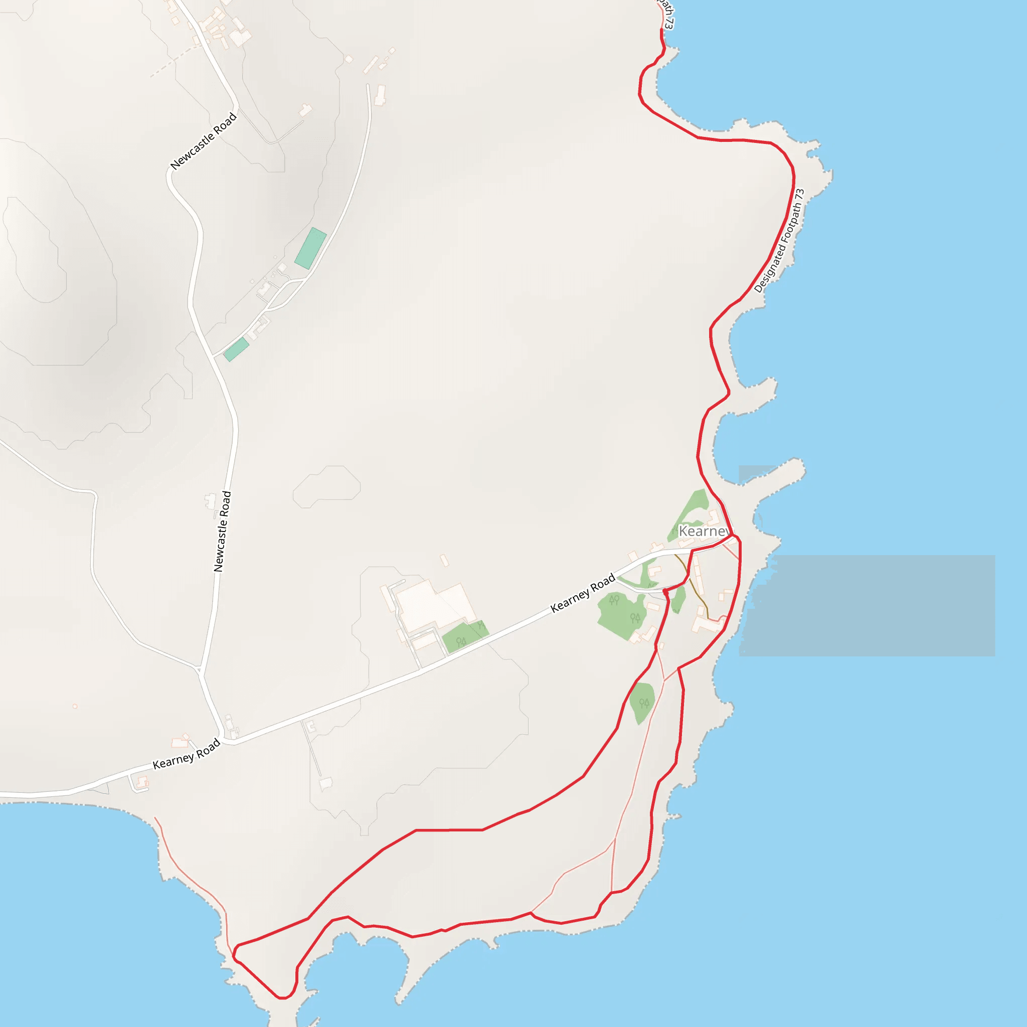 Kearney Coastal Walk mobile static map