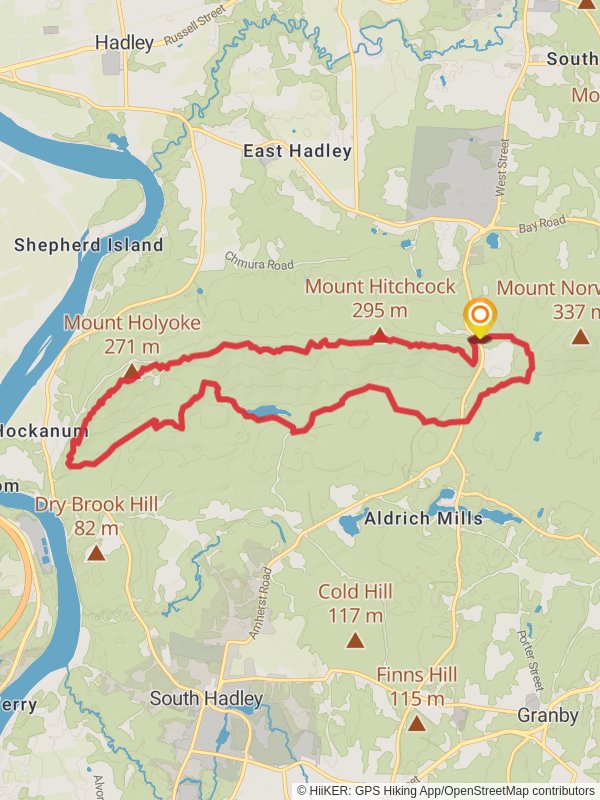 Bare Mountain, Mount Hitchcock, Mount Holyoke and Devils Garden Loop Trail