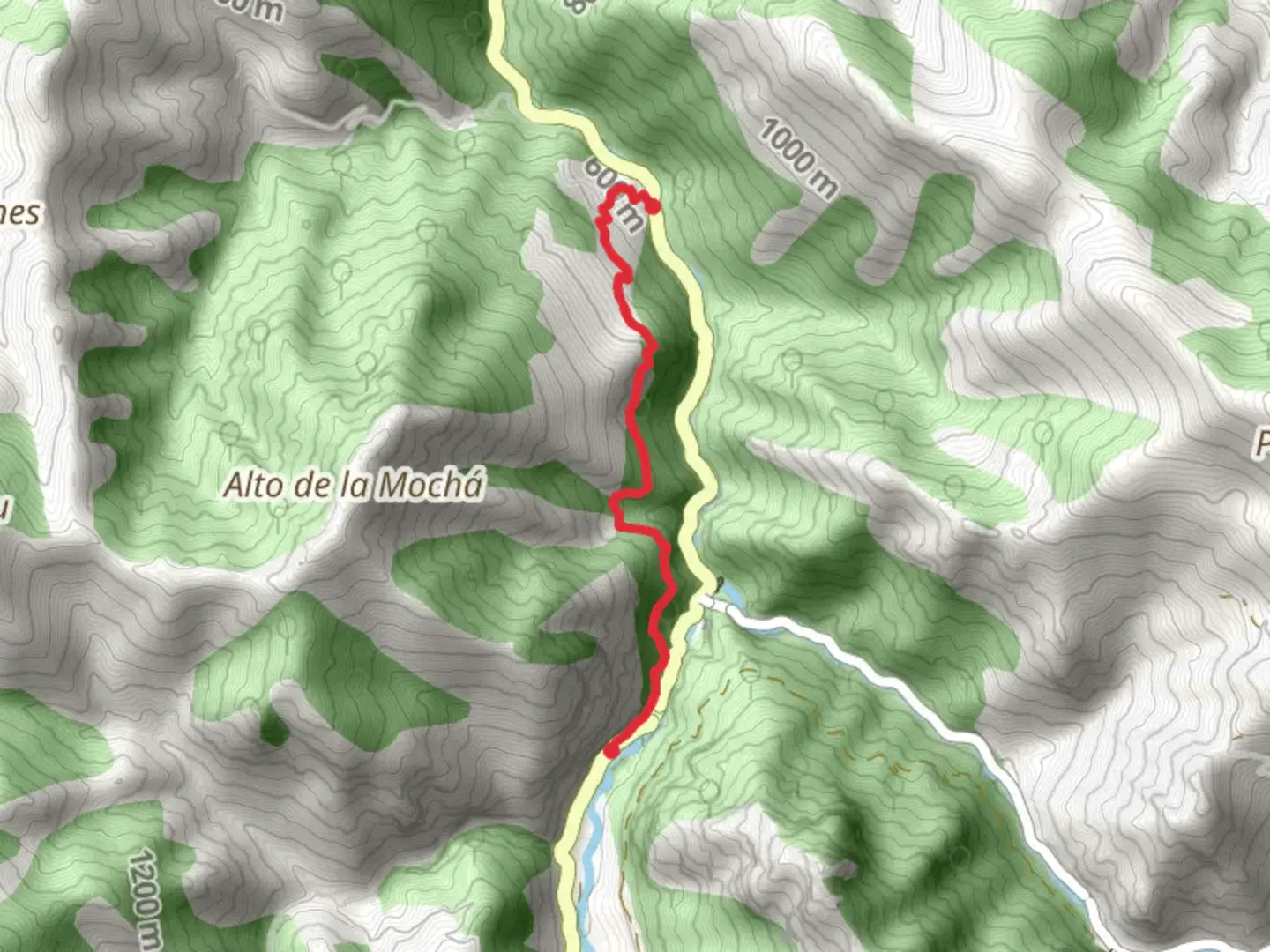 An image depicting the trail Castro Route and its surrounding area.