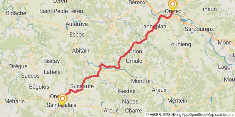 Via Lemovicensis stage 10 Map