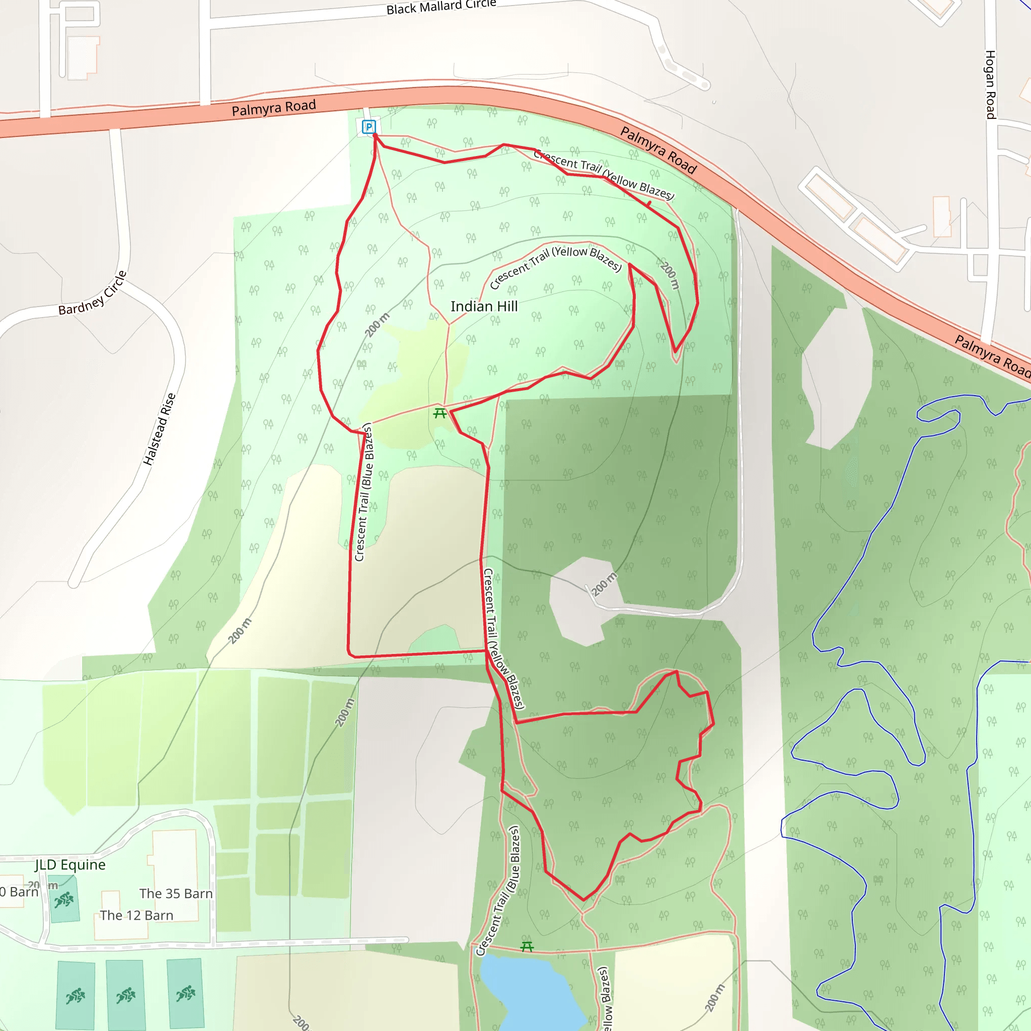 Pittsford Palmyra Road Loop mobile static map