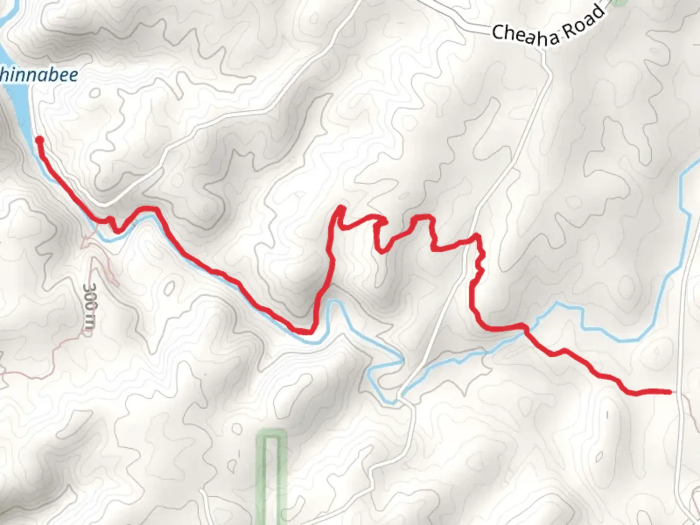 An image depicting the trail Chinnabee Silent Trail and its surrounding area.