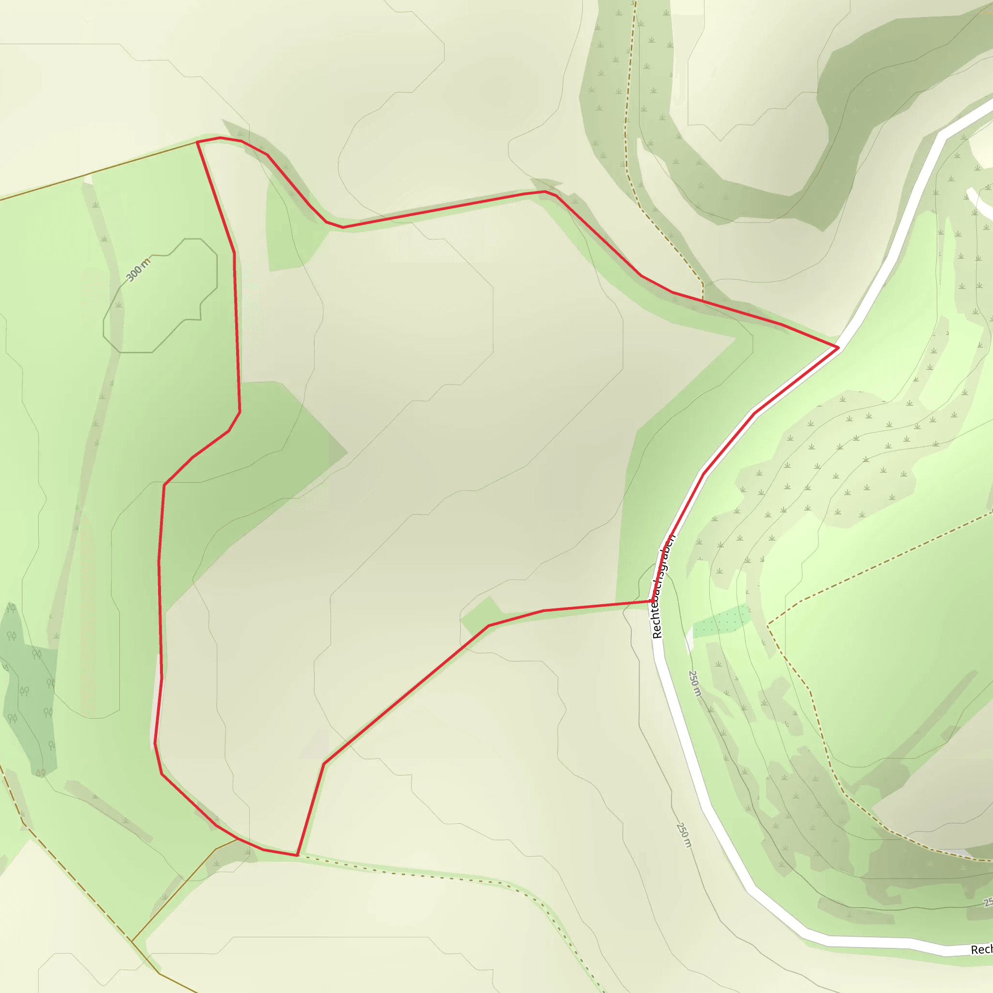 Rechtebachsgraben Loop mobile static map