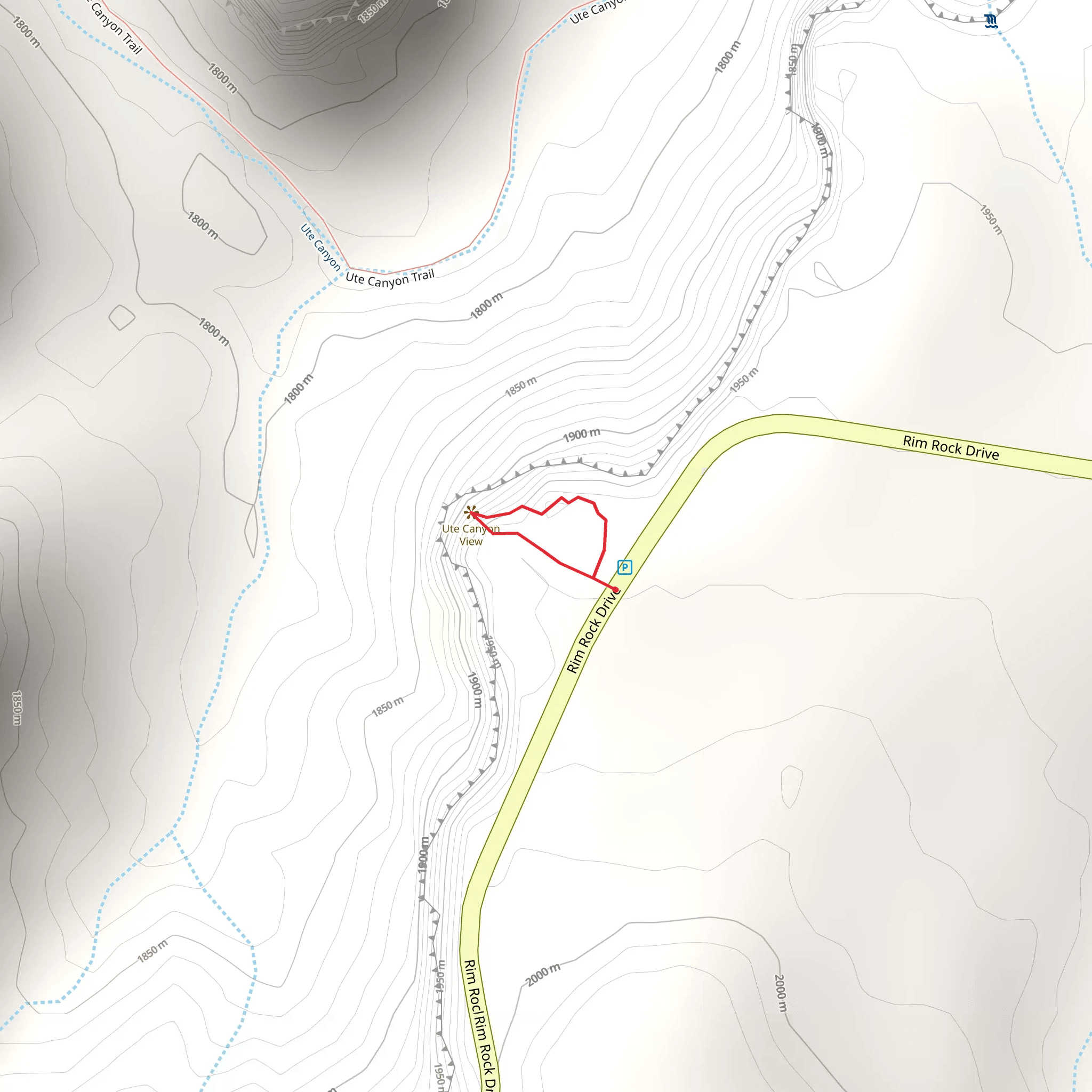 Ute Garden Loop Trail mobile static map