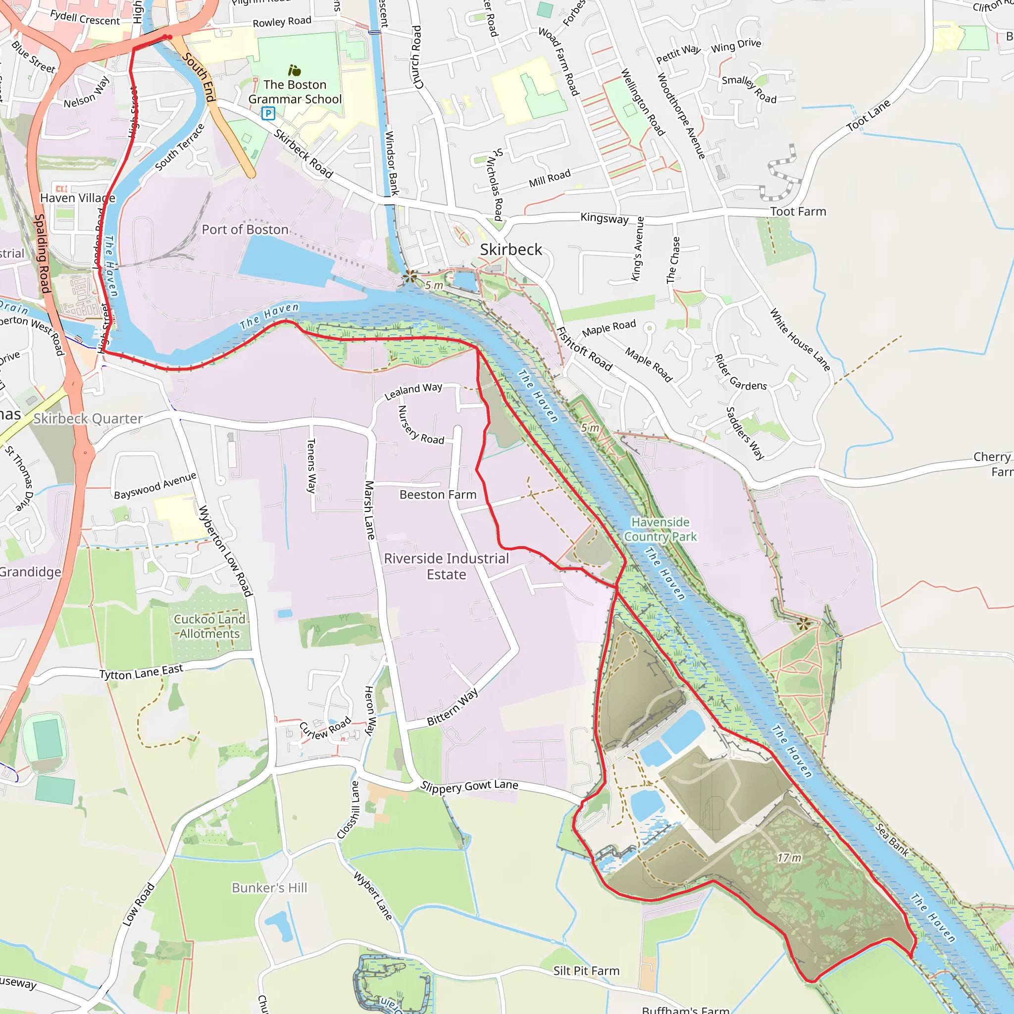 Boston Walk mobile static map