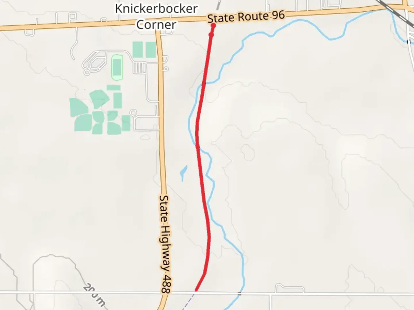 An image depicting the trail Flint Creek and its surrounding area.