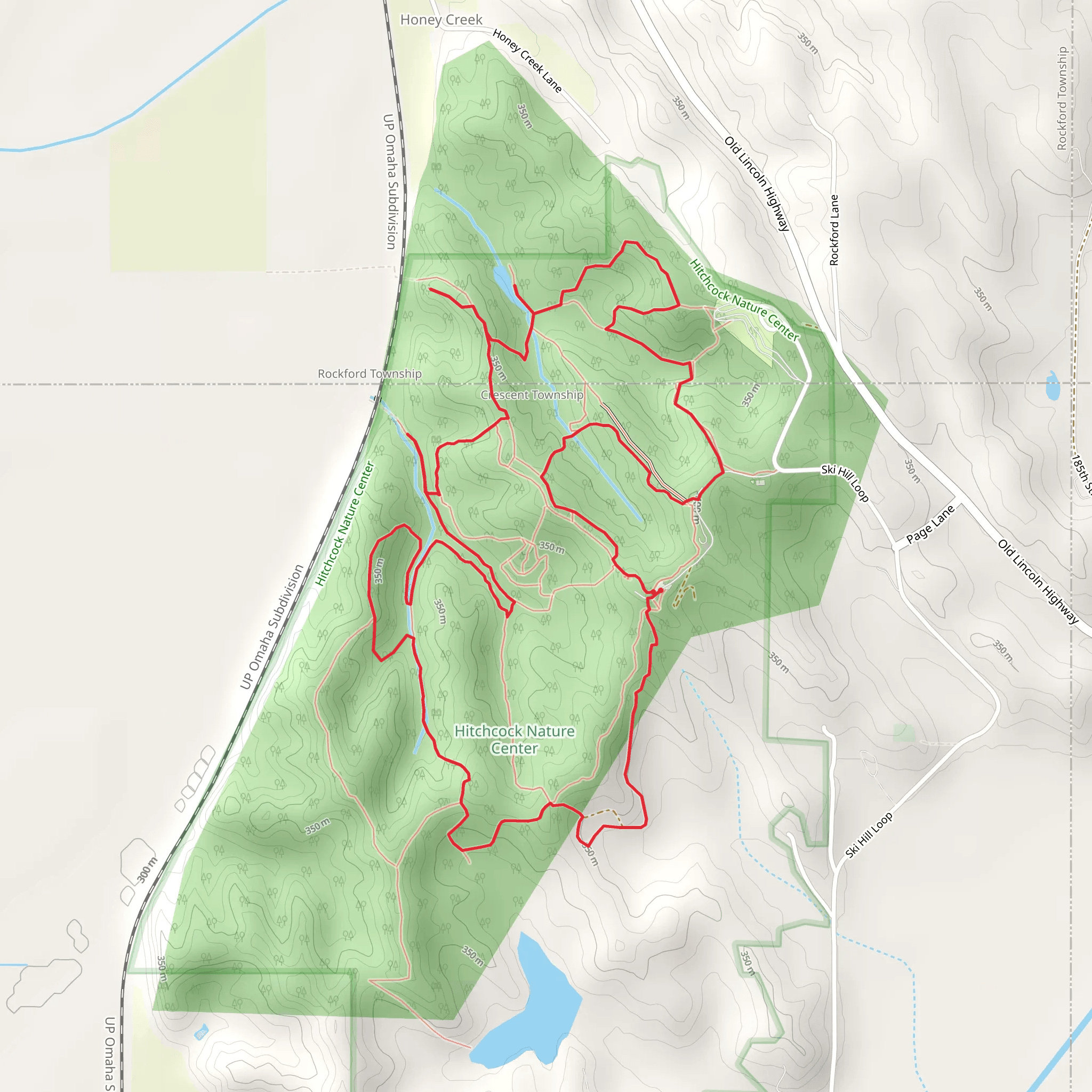 Badger Ridge, Heritage and Dozer Cut Loop Trail mobile static map